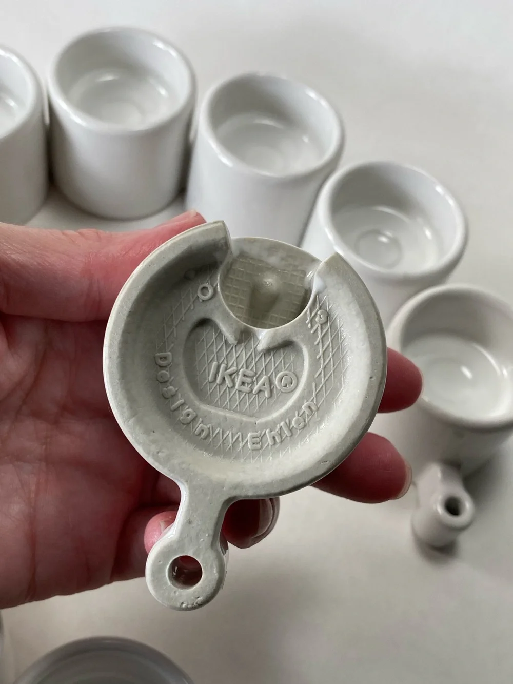 Vintage IKEA PS Tealight Holders by Ehlén Johansson Modular Scandinavian Ceramic
